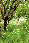 Thomas Cooper Gotch The Orchard USA oil painting artist